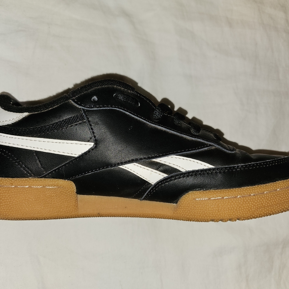 Reebok Men's Club C Revenge Vintage Sneaker - Black and White size 8 - Picture 7 of 11